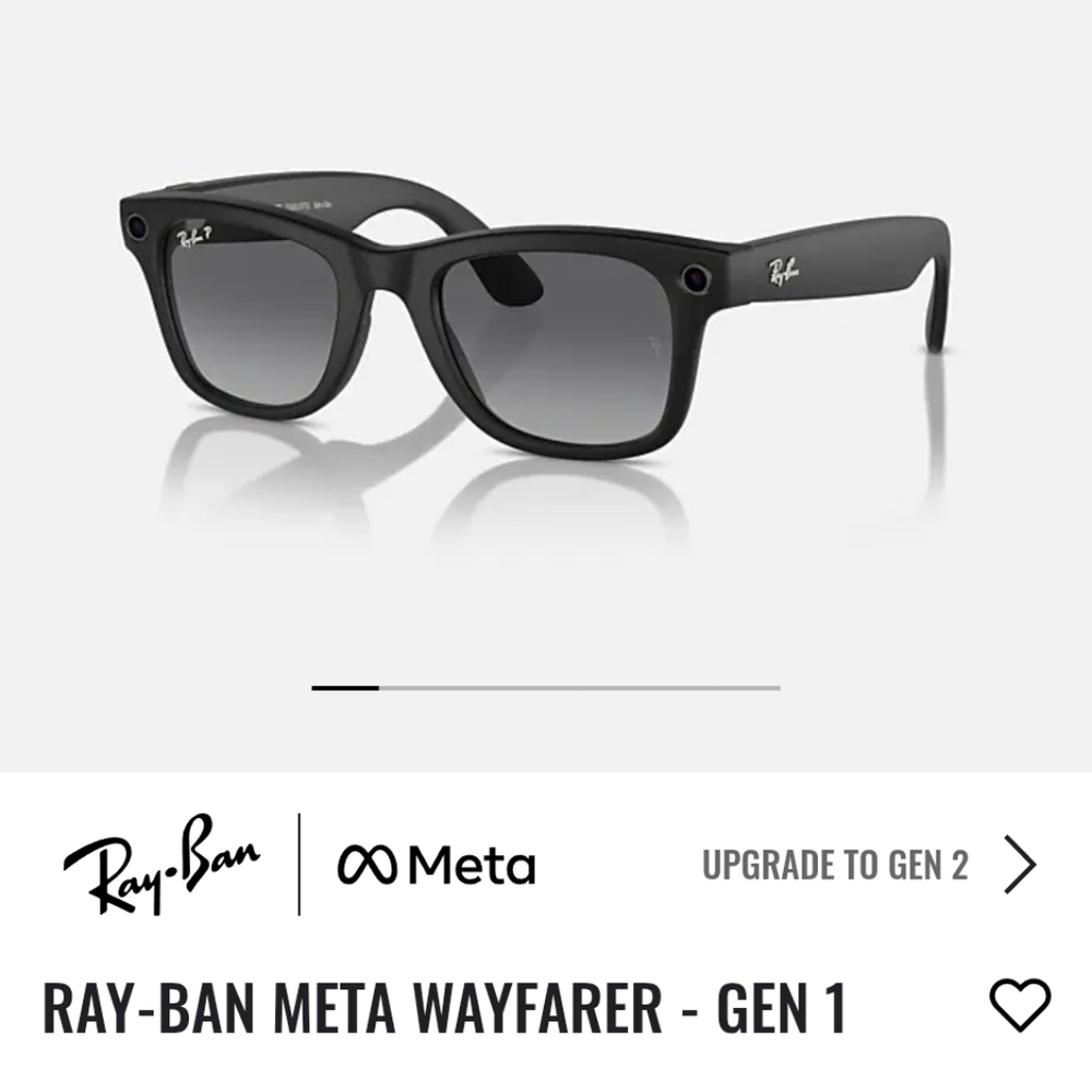 Ray-Ban Wayfarer Black Meta Glasses